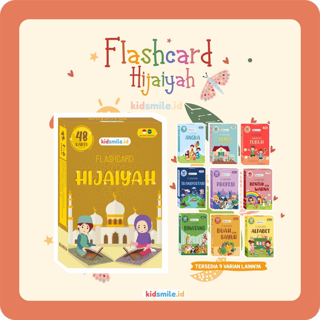 Flash Card Kidsmile HIJAIYAH Mainan Edukasi Anak Flashcard Anak Flash Card Anak Flashcard Kidsmile