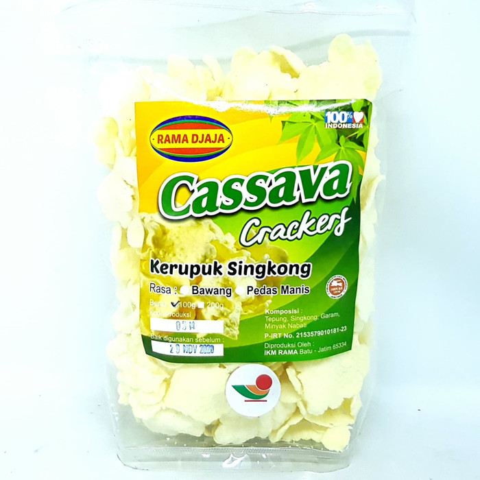 

RAMA DJAJA CASSAVA KERUPUK SINGKONG 100gr | EMPING KRIPIK ASIN TIPIS