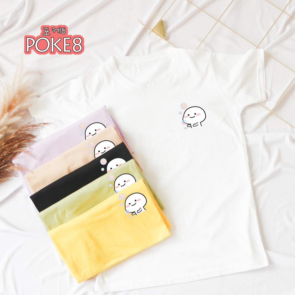 [TERMURAH] POKE8 - KIMMY TEE / KAOS KOREA WANITA LUCU / TSHIRT / TUMBLR / ATASAN QUBY PENTOL CEWEK