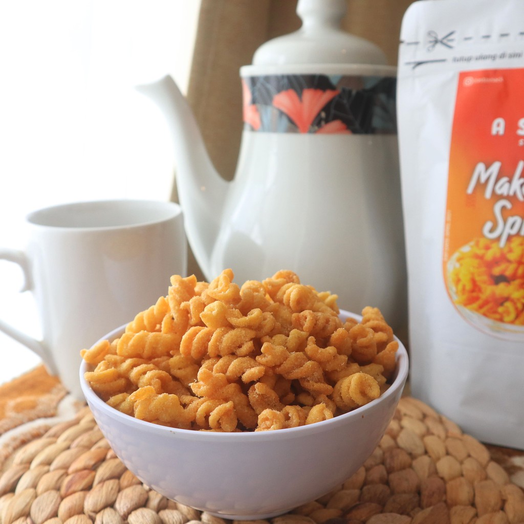 

MAKARONI SPIRAL ASTA SNACK RASA JAGUNG MANIS (SIZE L)