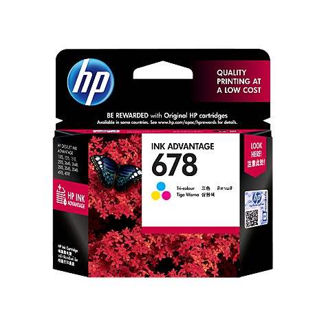 HP 678 Tri Color Original Ink Advantage Catrdidge