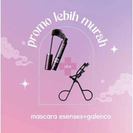 `ღ´ PHINKL `ღ´ [ESENSES] esenses mascara evany waterproof maskara hitam + galenco pelentik bulu mata