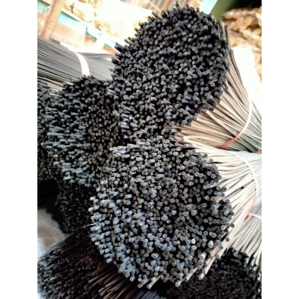 Jeruji sangkar bambu 1.8mm warna hitam panjang 60 1ikat/ruji sangkar burung warna hitam