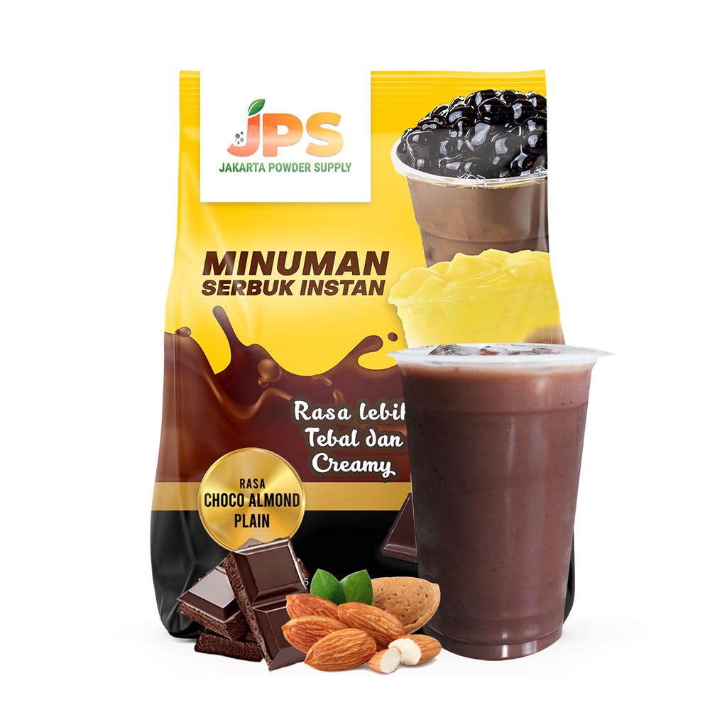 

JPS Choco Almond Plain Serbuk Powder Bubuk Minuman 1 Kg