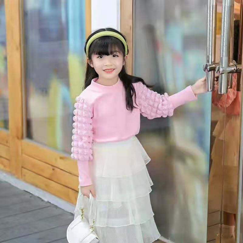 Baju Atasan Anak Cewek Poly / Baju Anak Perempuan Lengan Panjang / Dress Anak