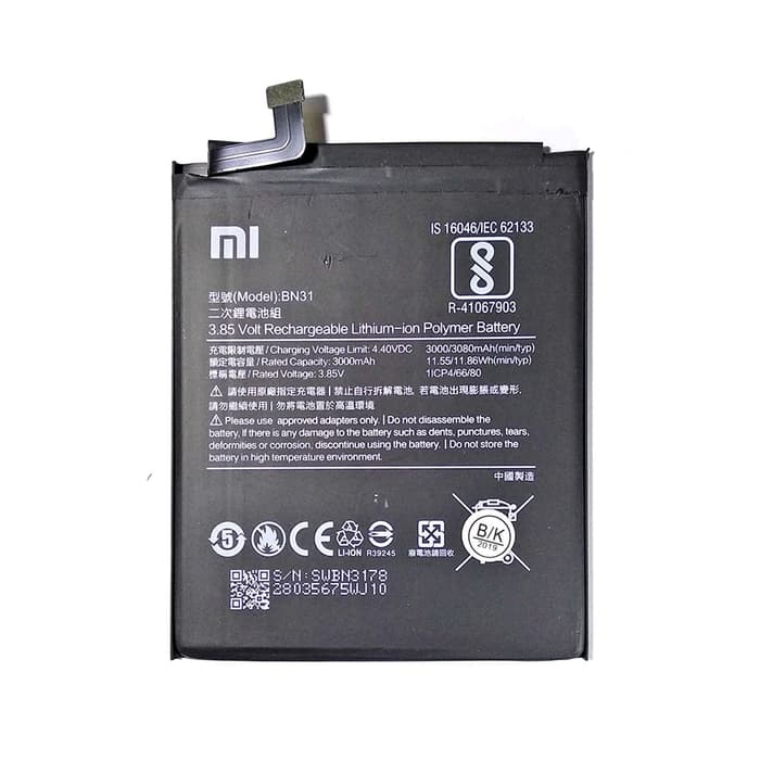 BATERAI XIAOMI BN31 REDMI ORIGINAL