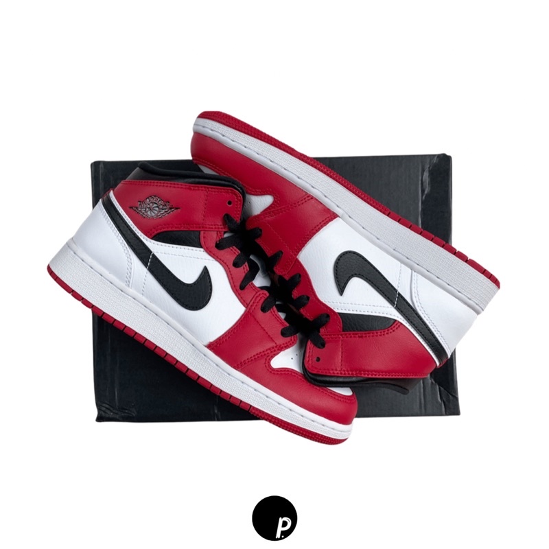 Air jordan 1 Mid White Chicago Gs