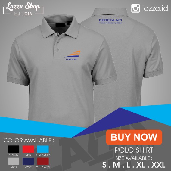 Poloshirt / Polo Kaos PT KAI Kereta Api Indonesia Murah Best Quality