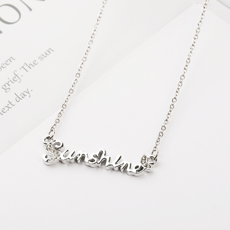 T&amp;Y Kalung 6538 Titanium Crystal Woman Fashion Jewerly impor