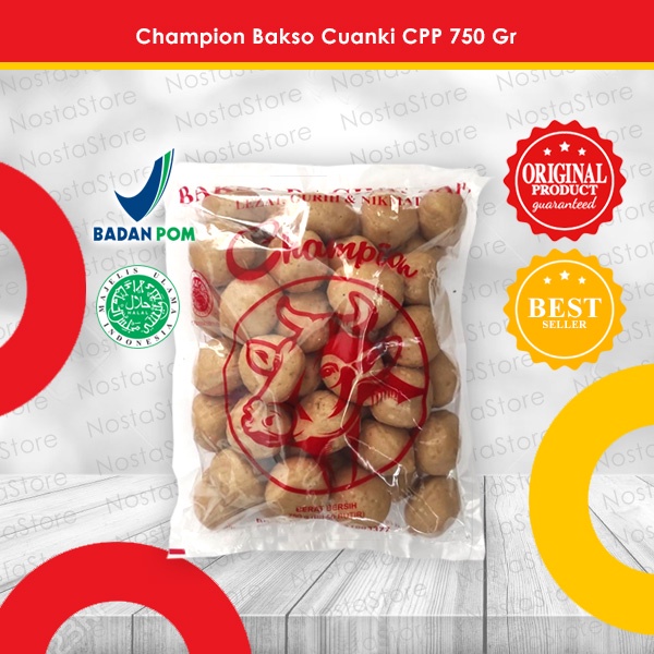 

Champion Bakso Daging Sapi Cuanki CPP / Bakso Sapi Enak 750 Gr