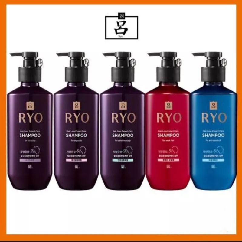 Ryo Hair Loss Expert Care Shampoo for Oily/ Weak/ Sensitive/ Dandruff/ Dry Hair