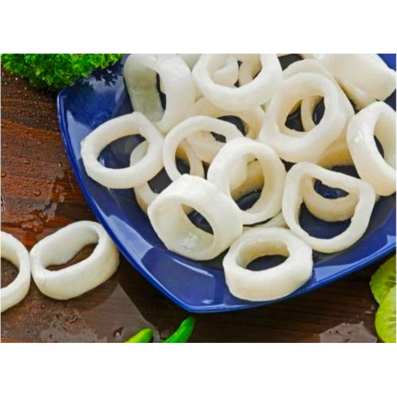 

Cumi Ring - Squid Ring - Calamari Ring Import Kupas Bersih 1 Kg