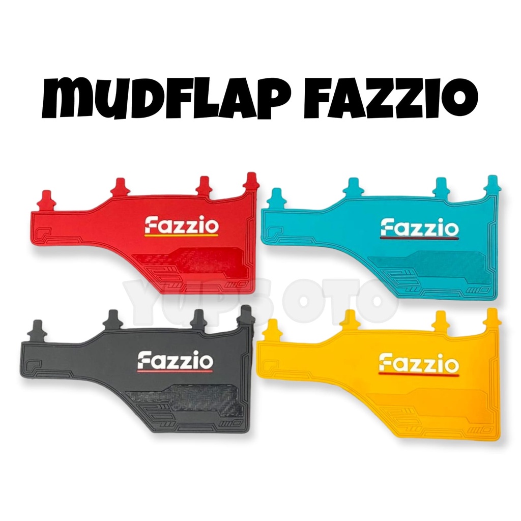 MUD FLAP FAZZIO AKSESORIS MOTOR YAMAHA FAZZIO KARET SPAKBOR KOLONG VARIASI FAZIO MUDFLAP FAZZIO KARET PREMIUM PNP