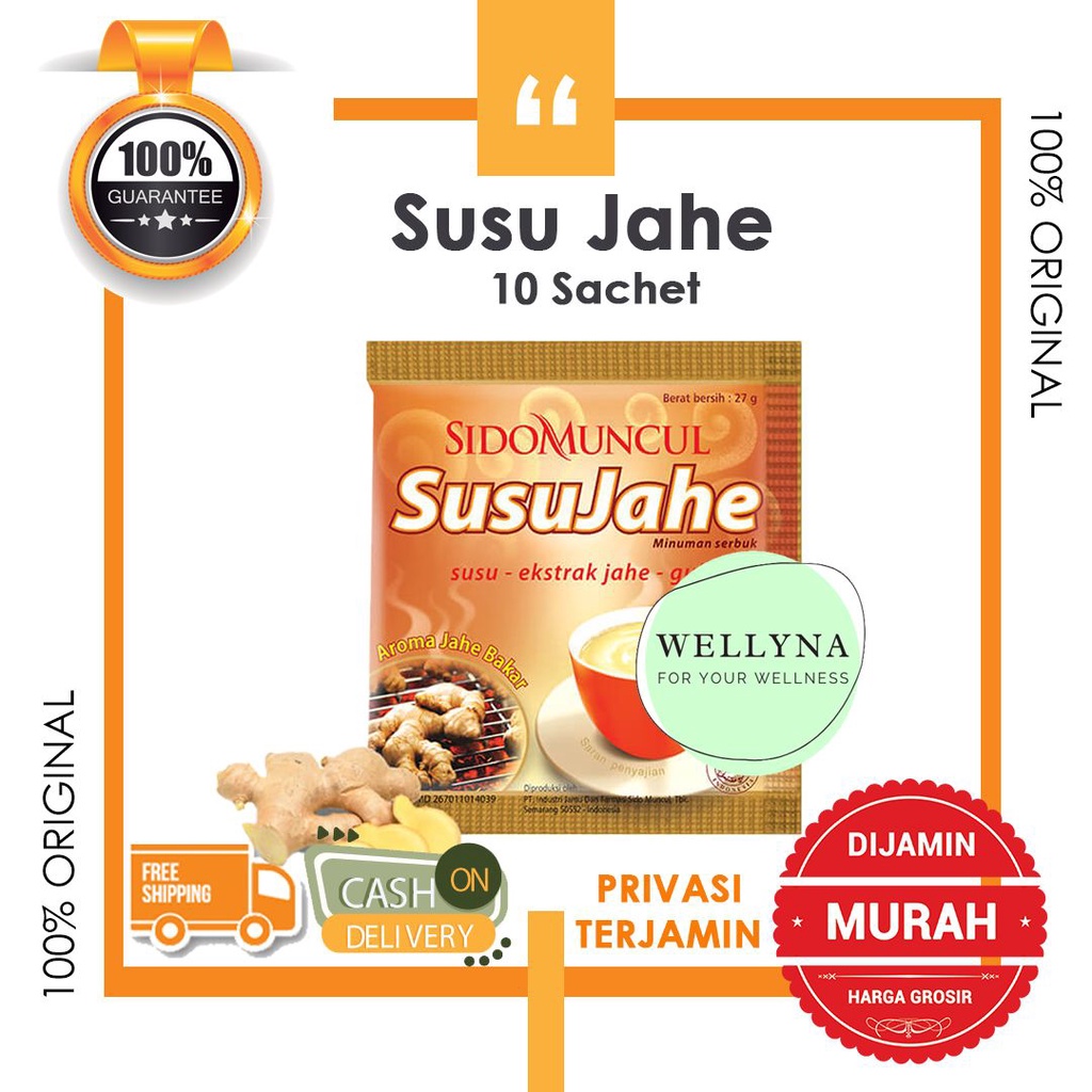 

Minuman Susu Jahe 10 sachet Sido Muncul - Menghangatkan Badan