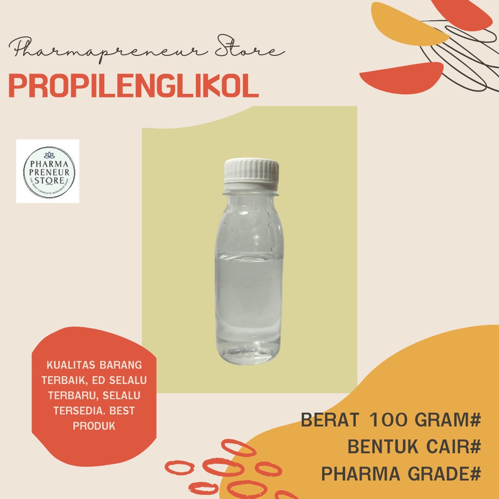 Propilenglikol Ex Brataco Farma Grade Best Quality 100 Gram