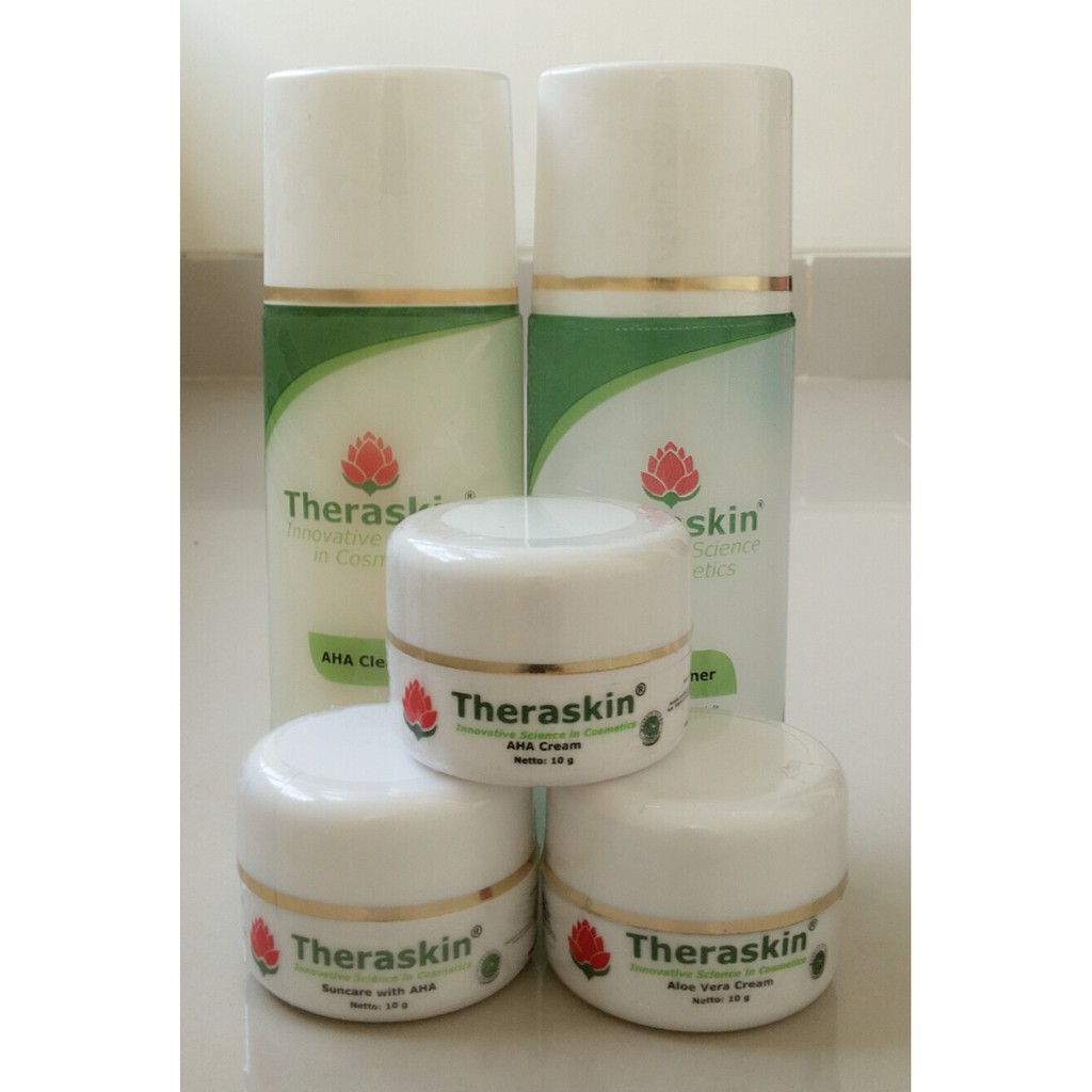 Paket Flek Theraskin Lengkap- Menghilangkan Flek/Noda hitam di wajah