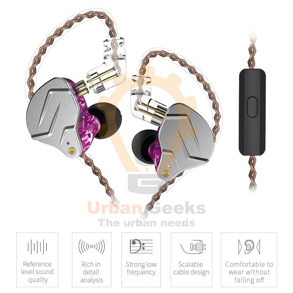 Headset Knowledge Zenith ZSN PRO | Headset KZ ZSN Pro | Earphone with MIC In Ear Earphone Bass Hifi