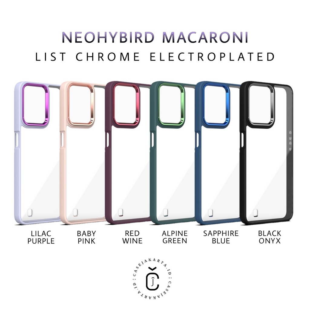 REALME C1 C31 C35 NARZO 50A PRIME - NEOHYBIRD CASE PREMIUM ACRYLIC SQUARE LENS CHROME