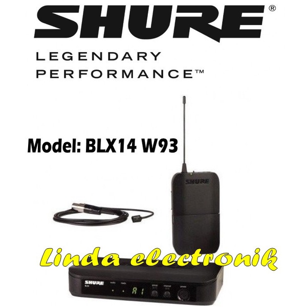 mic wireless shure blx14 w93 shure blx 14 w 93 single mic clipon