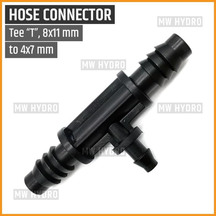 Connector Tee 8mm/11mm ke 4mm/7mm