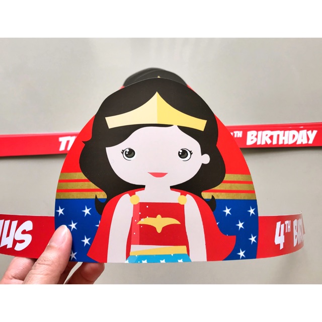 Topi Ultah Wonder Woman