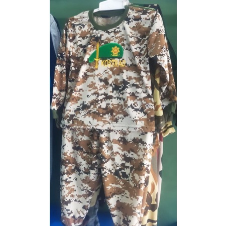 stelan anak loreng/kaos anak loreng malpjnas/kaos anak pe/