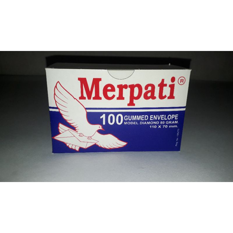 

Amplop merpati kecil 100 x 70mm/ putih polos