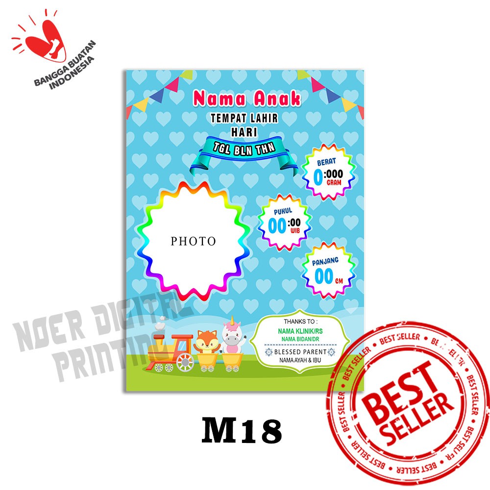 BIODATA BAYI BIO BABY CUSTOM 10R LUCU IMUT MURAH [COD] M16-M20