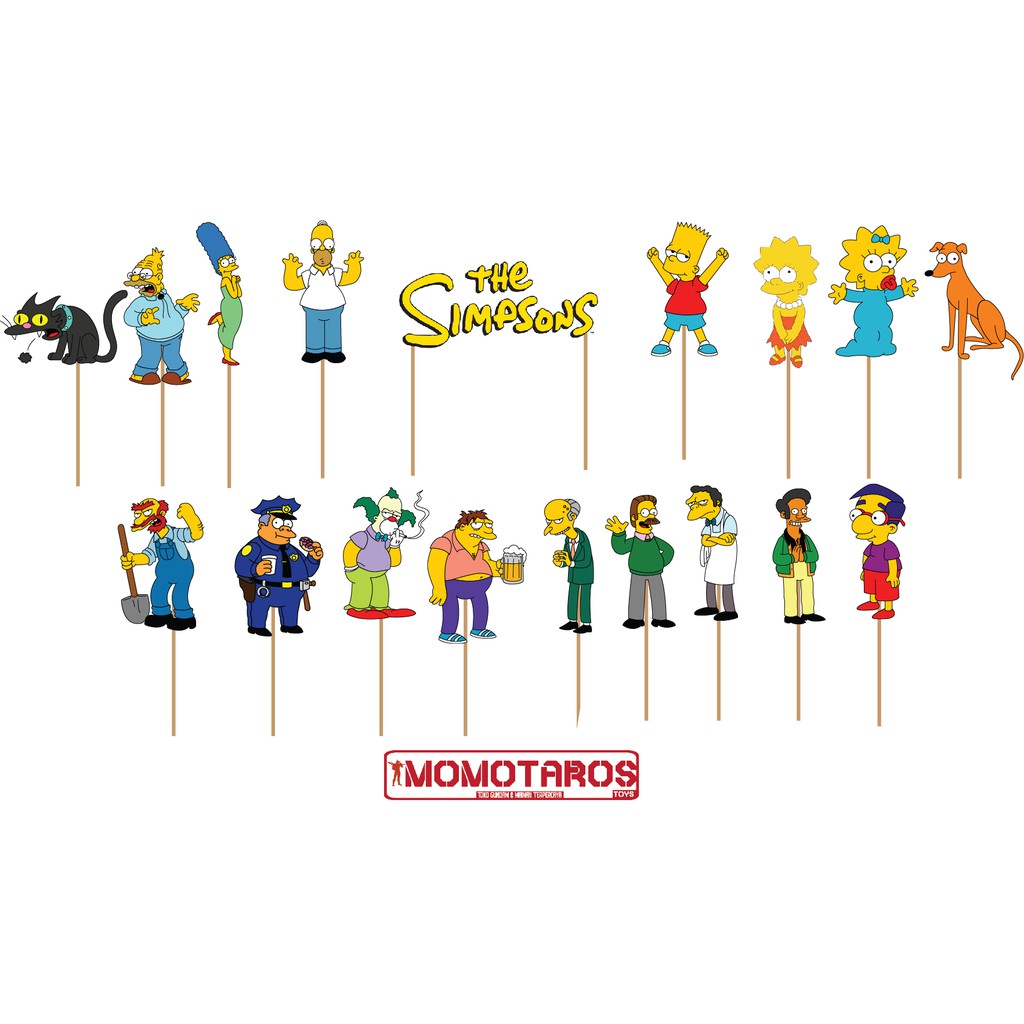 Topper cake The Simpsons set