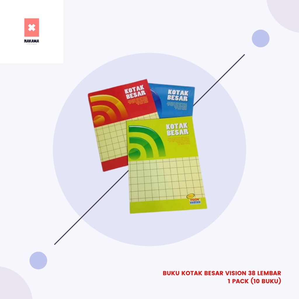 

Buku Tulis Kotak Besar Vision/Buku Mandarin