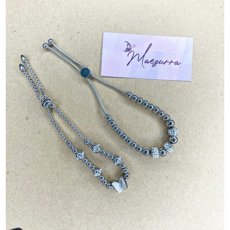 GELANG SERUT KUPU KUPU BESI PUTIH ASLI TIMUR