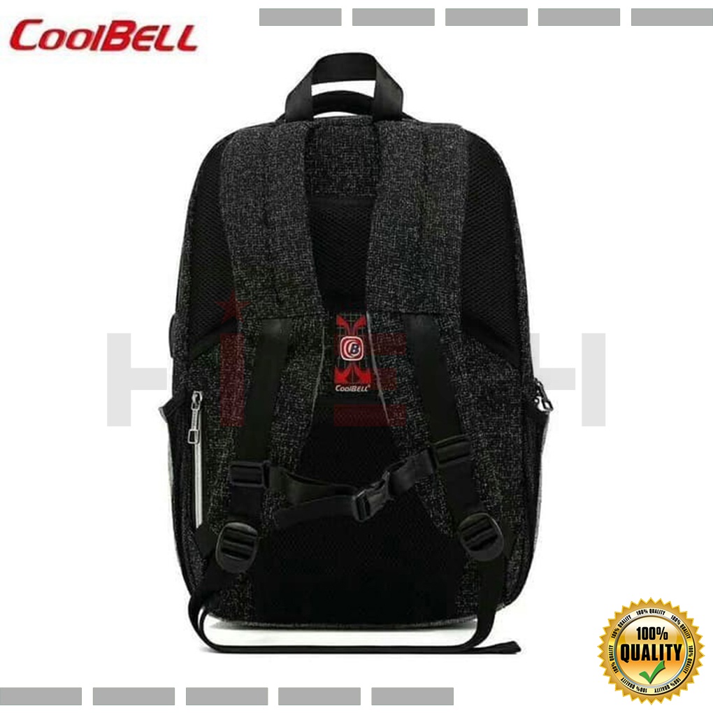 Tas Ransel Backpack Pria Laptop Original COOLBELL CB-7008 USB PORT