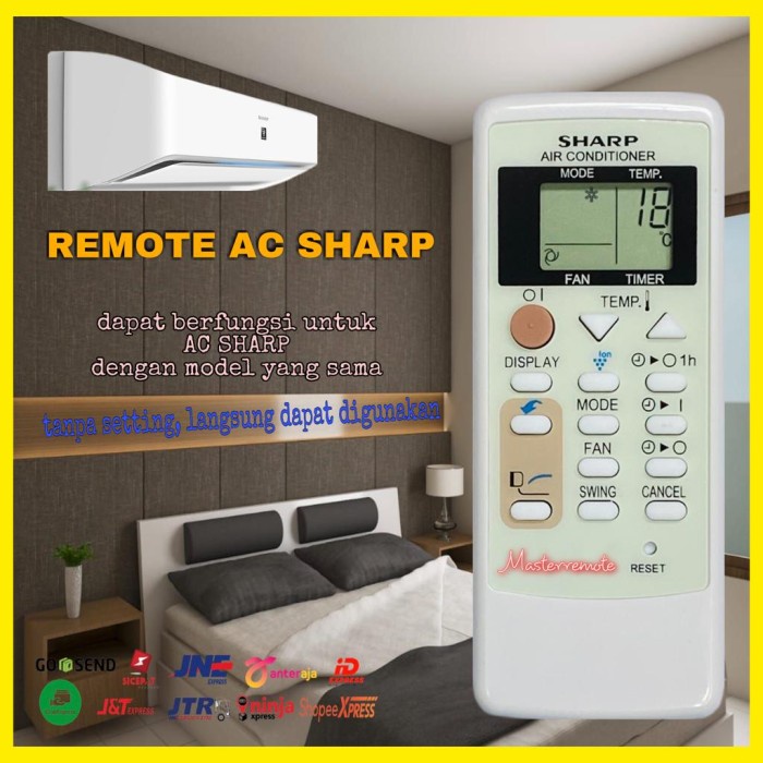 Remot remote AC SHARP PLASMA CLUSTER