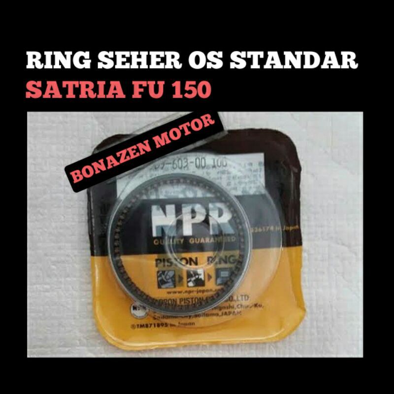 Ring Seher Satria FU 150 Ukuran Standar / Piston OS Oversize Satria F 150 / NPP