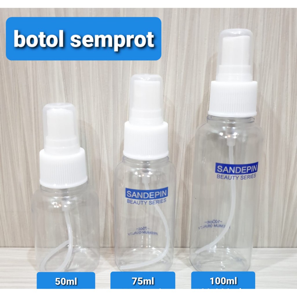 botol kosong semprot plastik 100ml , 75ml ,50ml