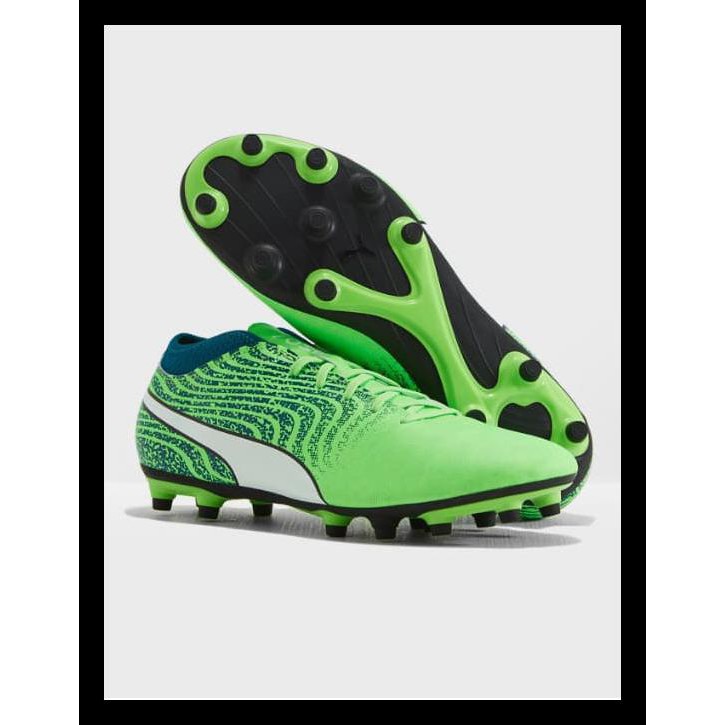 PALING LAKU PUMA SEPATU BOLA PUMA ONE 18.4 FG ORIGINAL 10455604 - - HIJAU MUDA, 41 BEST SELLER