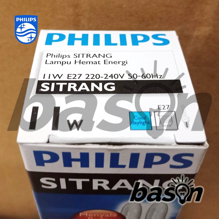 PHILIPS Sitrang 11W - Lampu Hemat Energi - Putih