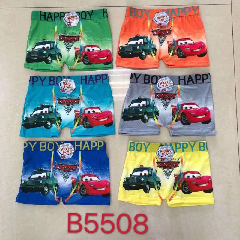 6pcs Celana Dalam Boxer Anak Laki-laki// Celana Pendek anak laki-laki