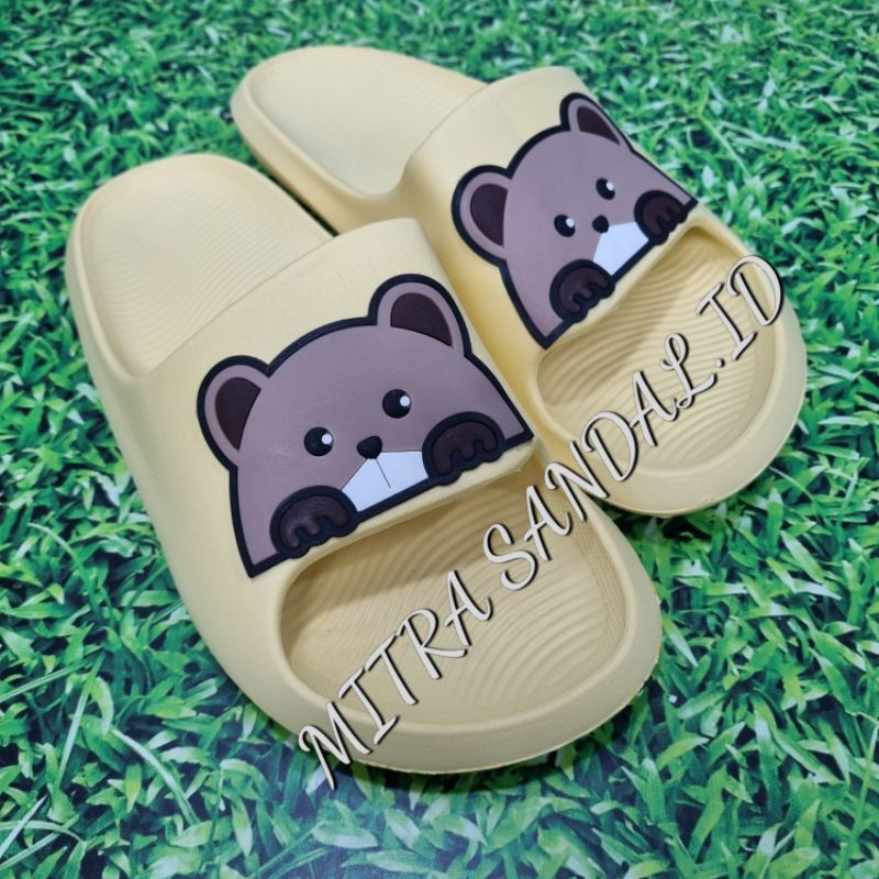 SALE !! HEMA Sandal Slop Wanita TEDDY/Sandal Rumah Wanita/Anti Licin Ringan dan Nyaman