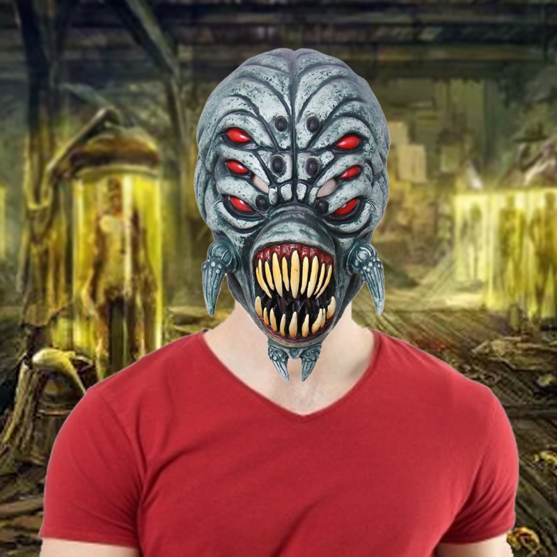 Zzz Topeng Mata Ikan Warna Merah Untuk Pesta Halloween