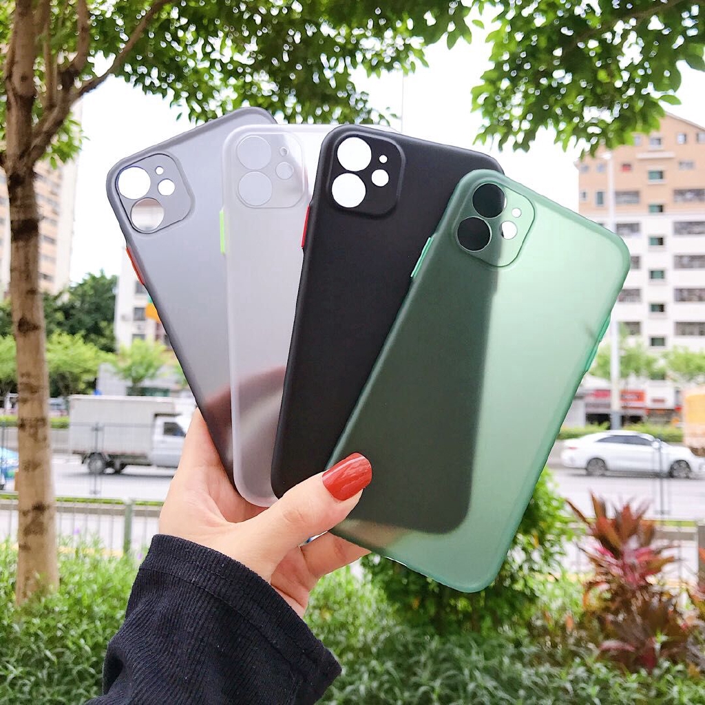 △super slim casing iphone 8plus 6s i11 case 7 warna iphone 11 Case IPhone 6 IPX XS 7 8 Plus X MAX XR SE2020 shockproof Cover thin soft Case iPhone