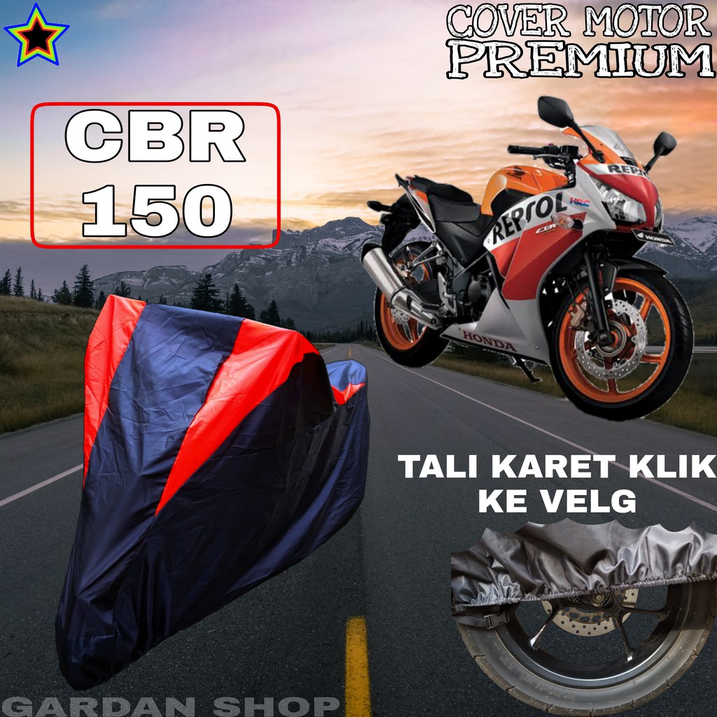 Sarung Motor CBR 150 Hitam MERAH Body Cover Penutup Pelindung Motor Cbr PREMIUM