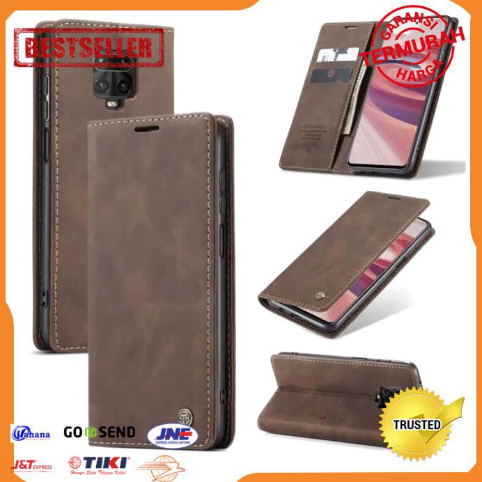 CASE XIAOMI REDMI NOTE 9 PRO FLIP CASE CASEME COVER LEATHER WALLET DOMPET