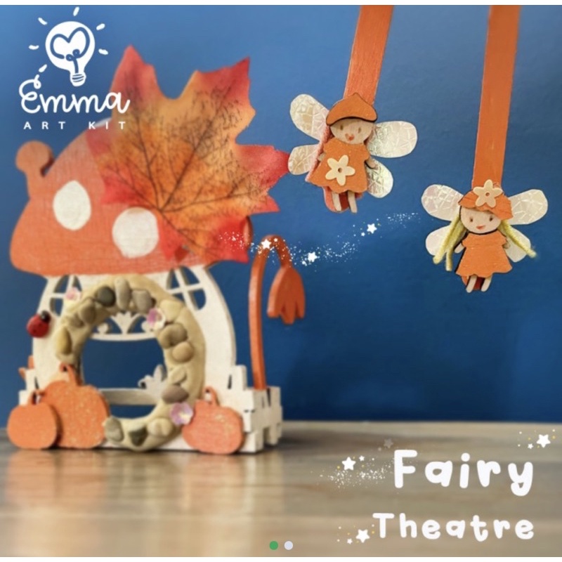 

Autumn Fairy Theater by Emma Art Kit. Complete Art Kit w/ Paint. DIY / Painting Set for Kids. A Perfect Birthday Gift.