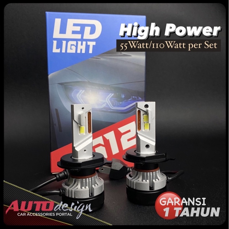 Lampu Led Mobil 110W Stabil H4 H1 H7 H8 H11 H16 HB3 Hb4 HIR2 Canbus Kualitas Premium