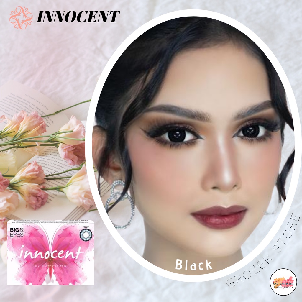 SOFTLENS X2 INNOCENT MINUS ( - 0.50 sd - 2.75 ) DIA. 16.00 mm | BEST SELLER | BLACK | BLUE | BROWN | GREY | BIG EYES