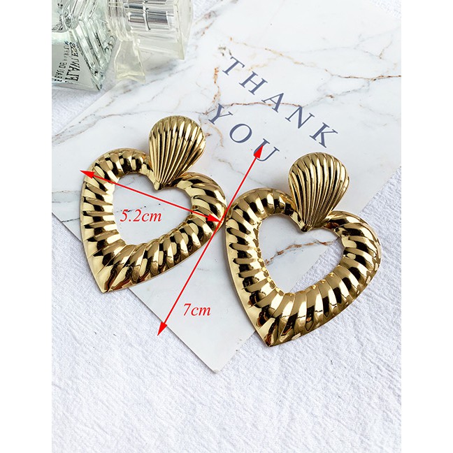 LRC Anting Tusuk Fashion Alloy Love Earrings F6029X