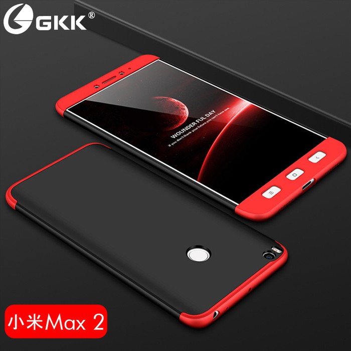 Case 360 Gkk Original Xiaomi Mi Max 2 Hardcase Casing Cover Original - Hitam L Silver Top Quality