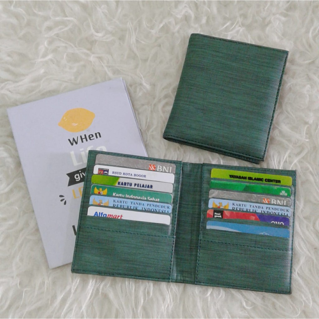 LUXTHER - 14 slots Weaver Book Card Holder / Card Wallet / Dompet kartu