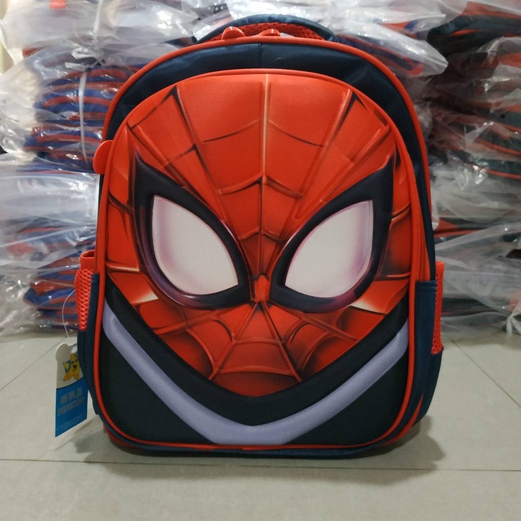 [Brandedbaby] TAS SEKOLAH ANAK SUPERHERO 3D IMPORT / RANSEL ANAK KARAKTER/ TAS SEKOLAH ANAK SD